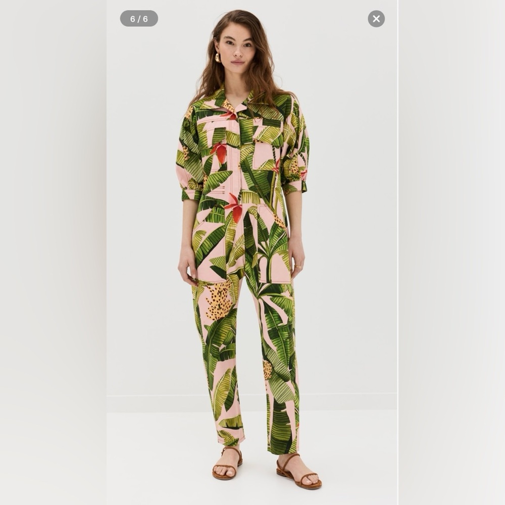 Farm Rio Banana Leaves Jumpsuit